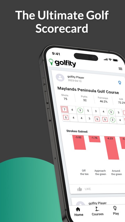 golfity: track golf scores