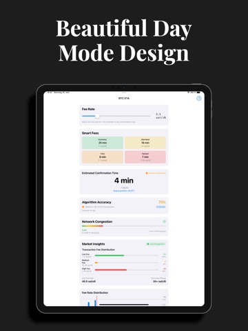 BTC ETA Bitcoin Confirmations iPad screenshot