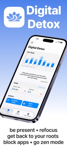 Digital Detox ADHD AppBlocker iPhone screenshot