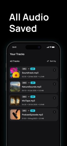MP4 to MP3 Converter - 2Audio iPhone screenshot