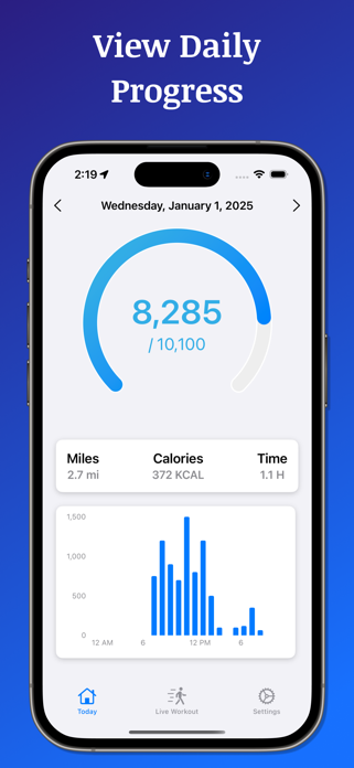 StepGenius: Pacer & Pedometer Screenshot 1 of 4