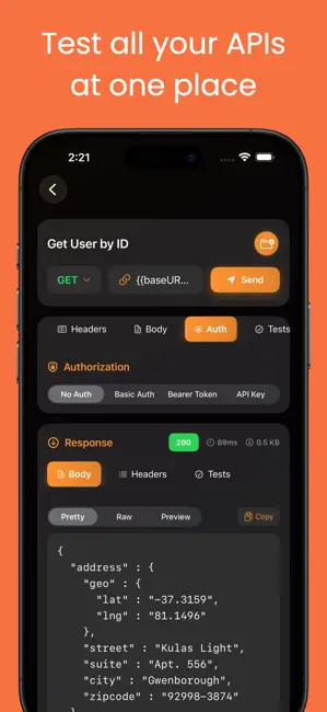Postmon - Rest API Client iPhone screenshot 2