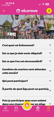 Vélotour 2026 screenshot