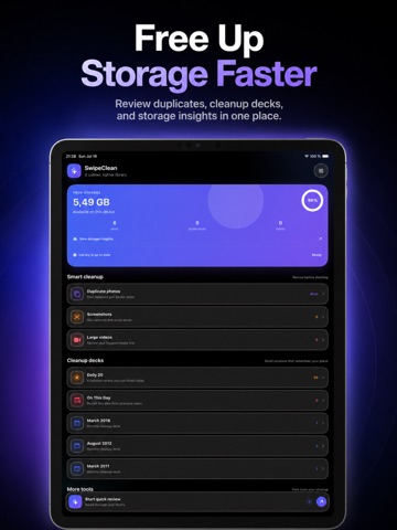 SwipeClean : Photos Cleaner iPad screenshot