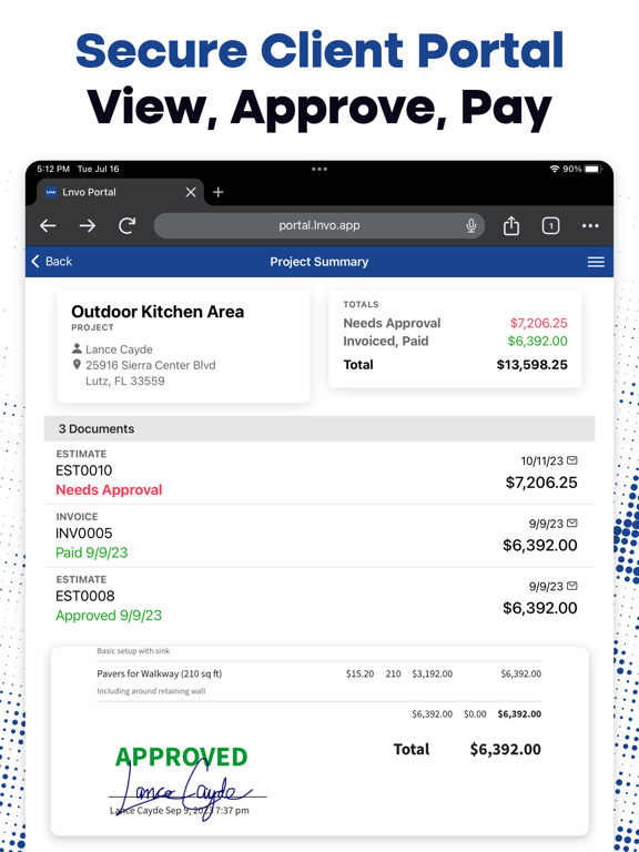 Lnvo iPad screenshot 5 - Business app