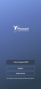 Pleasant Password Server App screenshot #1 for iPhone