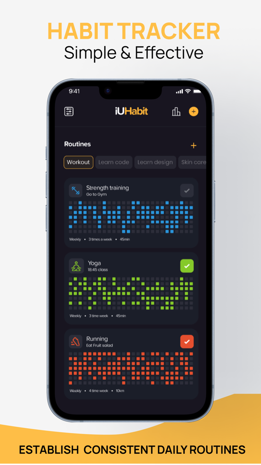#1. Habit Tracker - iUhabit (iOS) โดย: RouCode