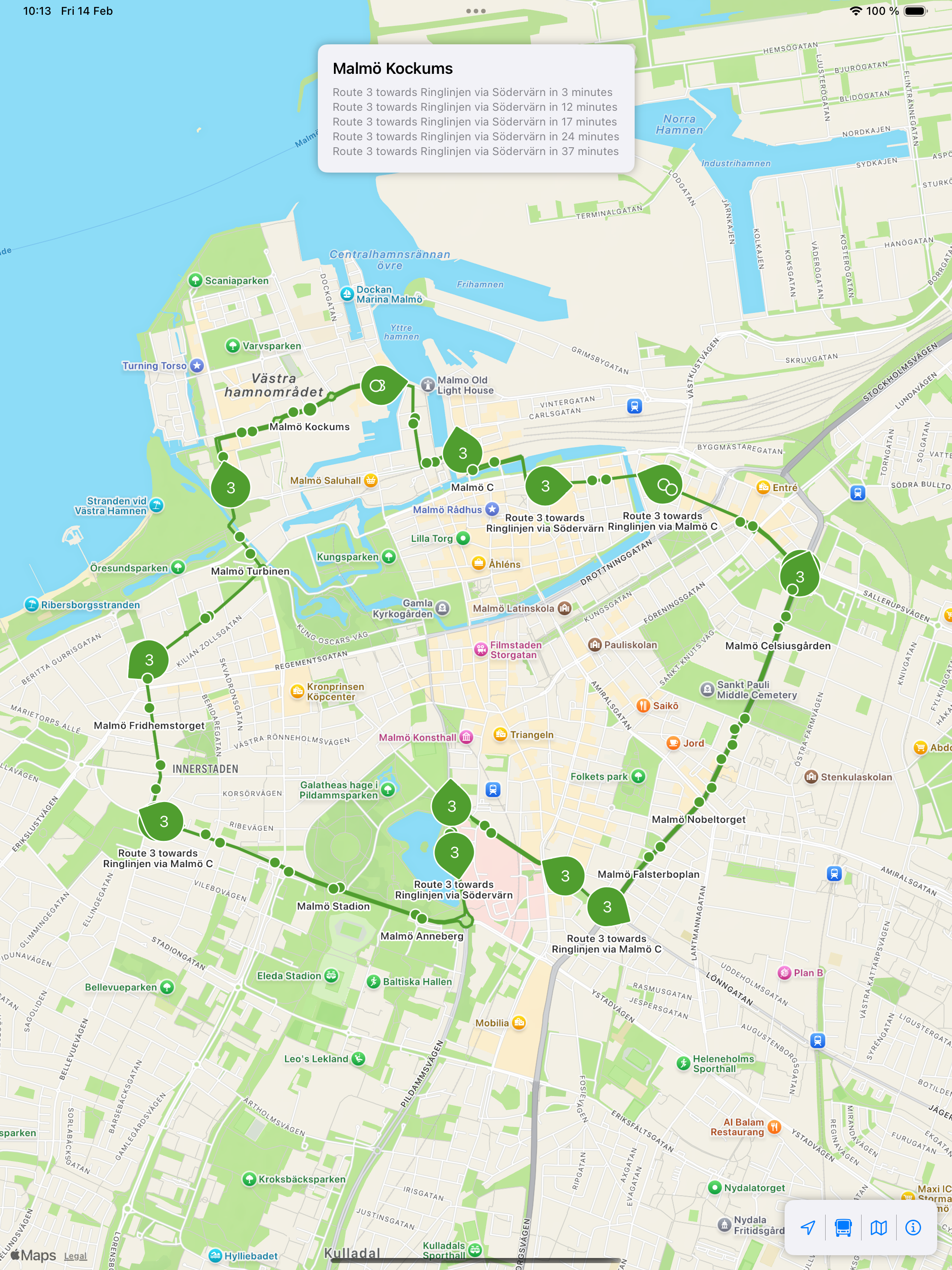 Skåne live map