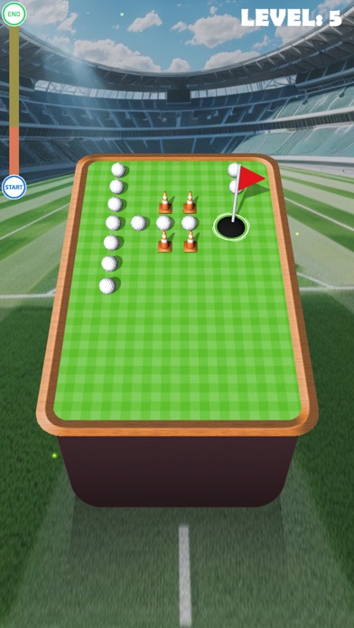 Blocky Golf: Click Game Screenshot