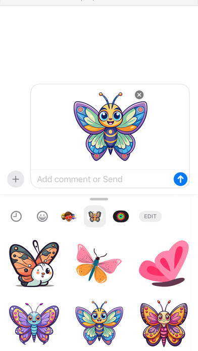 Butterfly Stickers Set Screenshot