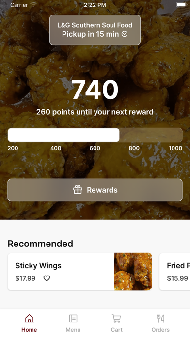 L&G SOUTHERN SOUL FOOD To Go iPhone screenshot 1 - Food & Drink app