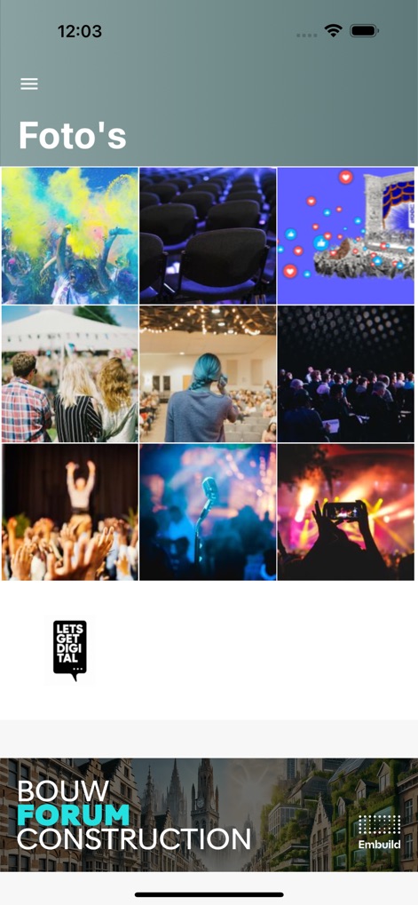 Embuild events - Social Networking App | MWM