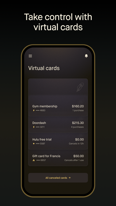 Robinhood Credit Card Screenshot