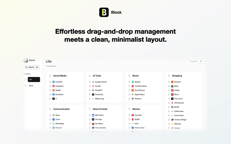 Blook screenshot