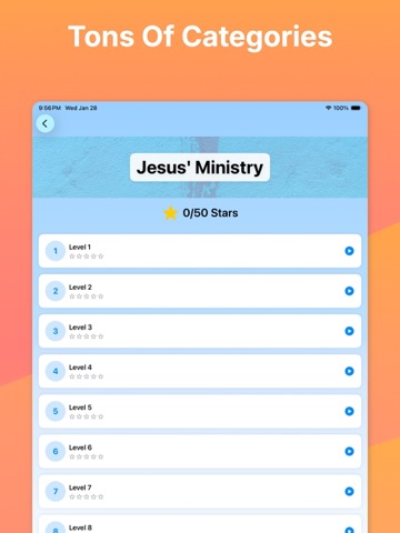 Bible Trivia For Kids iPad screenshot