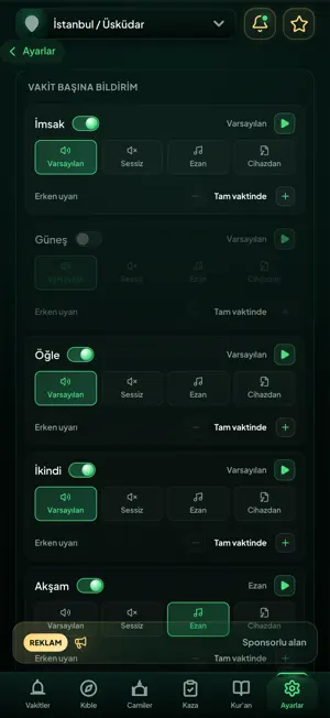 Namaz Vakitleri : Hilal screenshot 4