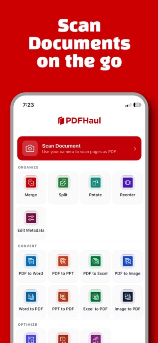 PDFHaul Screenshot 1 of 4