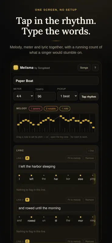 Melisma: Lyrics & Melody screenshot 2 of 5