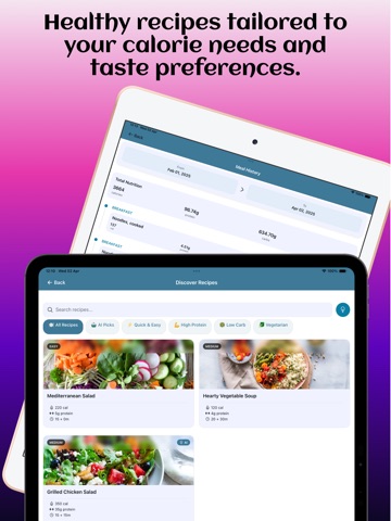 Calorie Counter : Nutrixa iPad screenshot