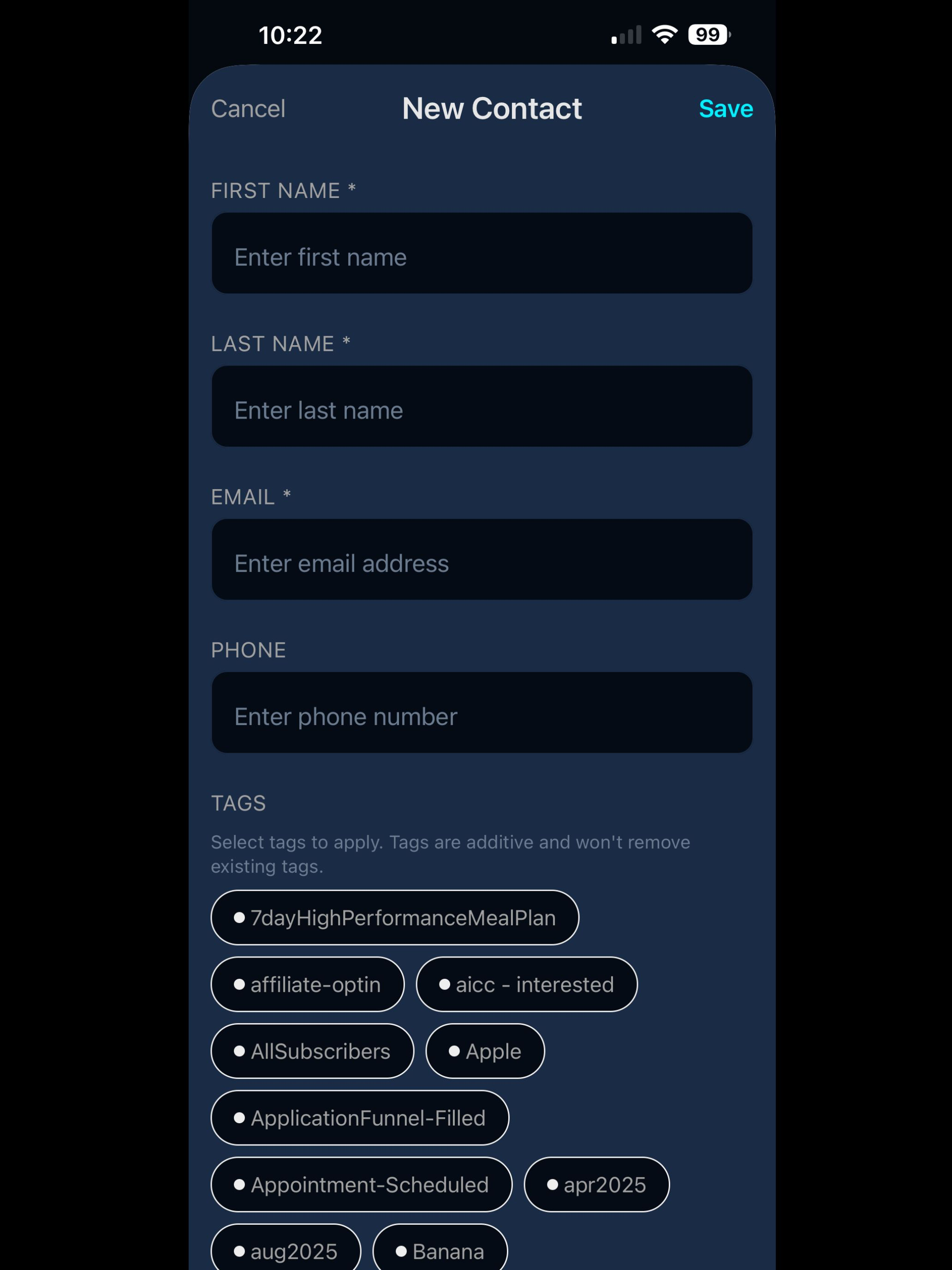 CF Mobile CRM