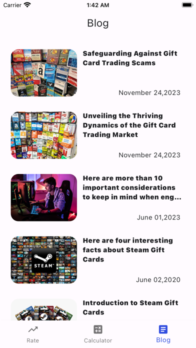 Gift card on Tbay Screenshot