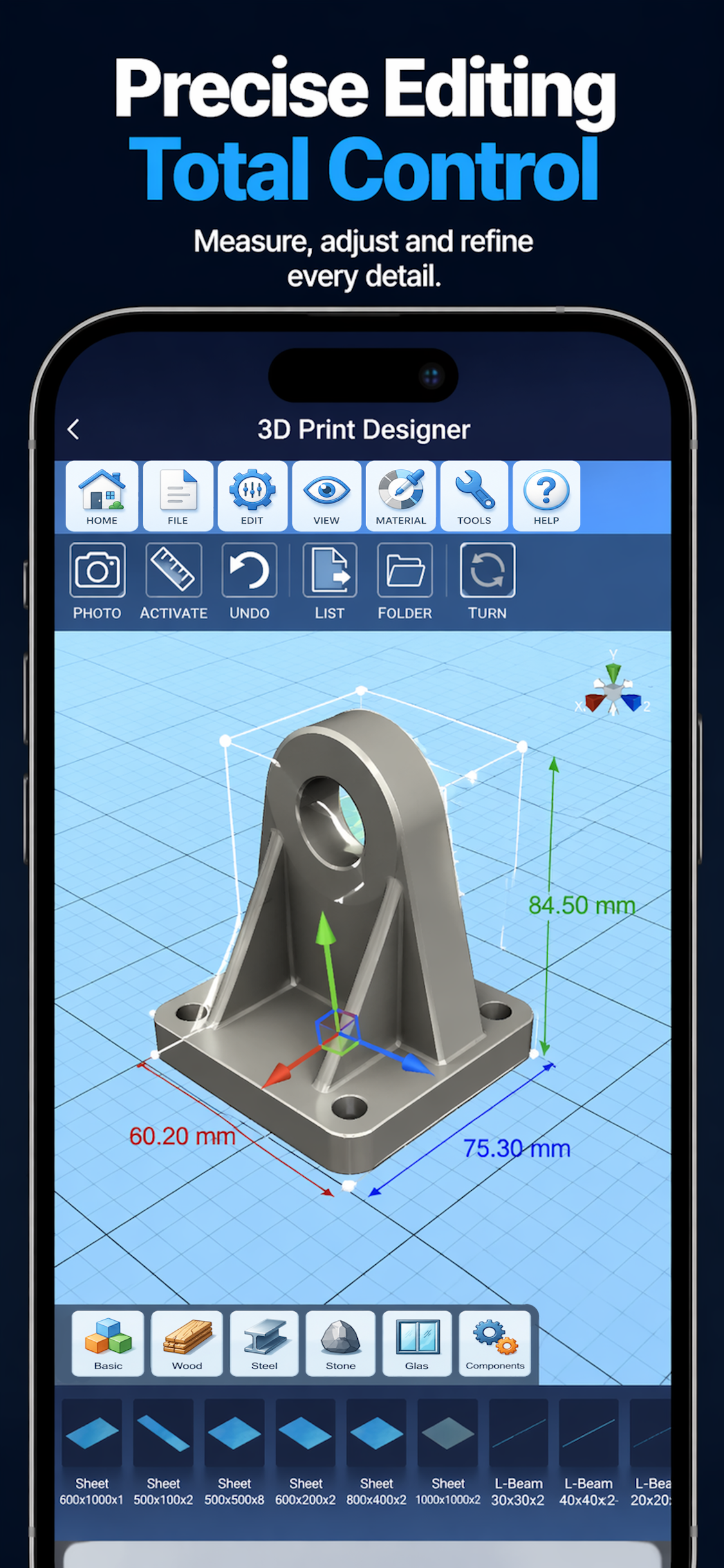 3D Print Designer CAD screenshot 3