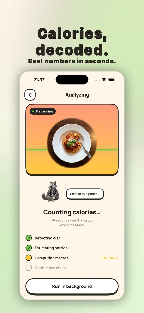 #2. WolfAI: AI Calorie Counter (iOS) By: Vitalab FZ-LLC