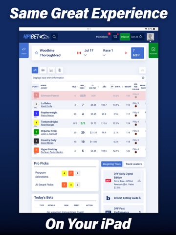 HPIbet iPad screenshot 2