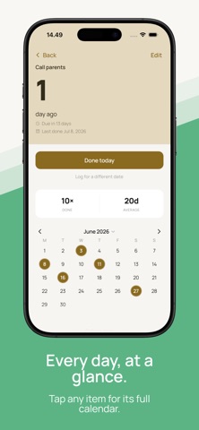 Ago: Last Time Tracker iPhone screenshot