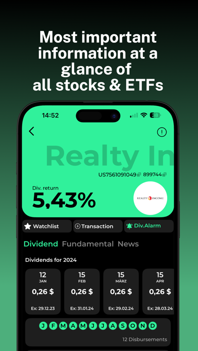 MyDividends24: Stocks & ETF screenshot