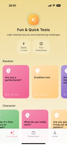PsyPathia: Enneagram & MBTI iPhone screenshot
