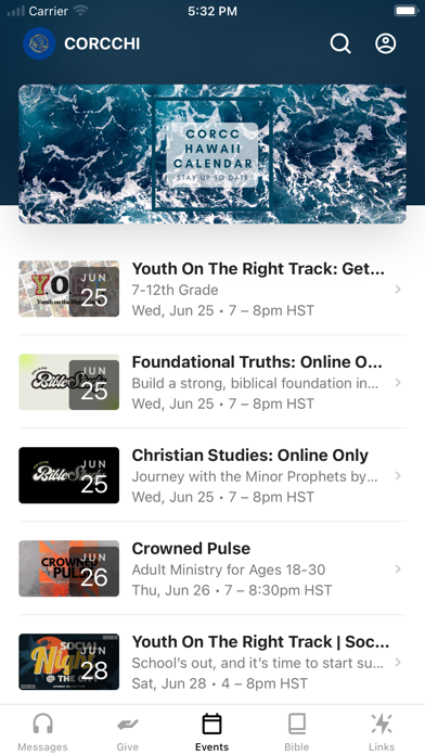 CORCC Hawaii iPhone screenshot 2 - Lifestyle app