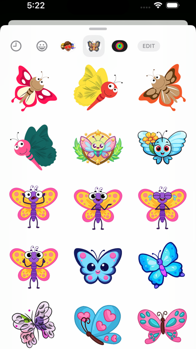 Butterfly Stickers Set Screenshot