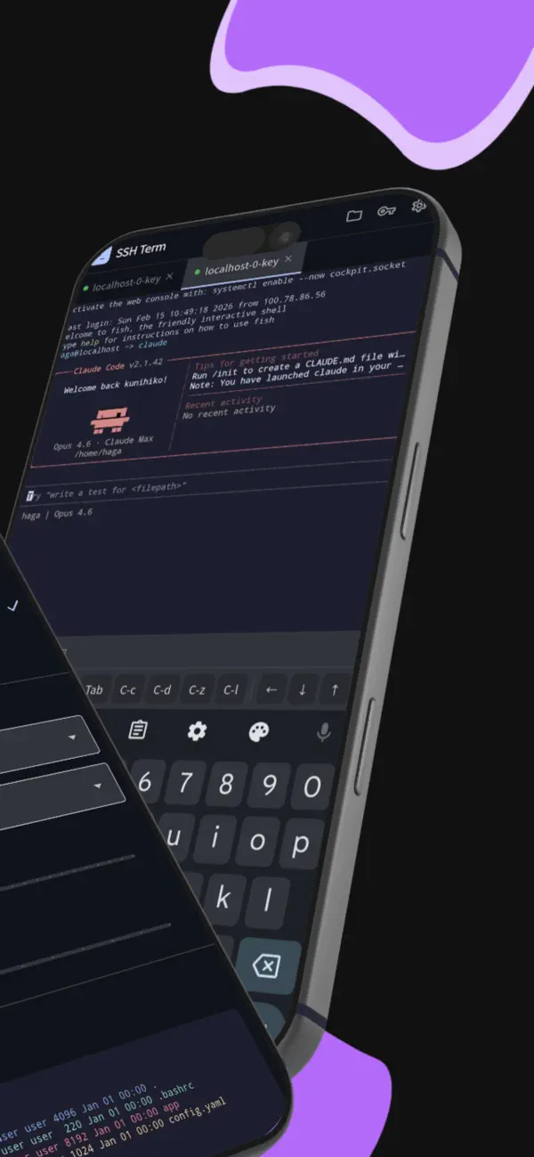 #2. SSH Term X (iOS) Przez: Haga Kunihiko