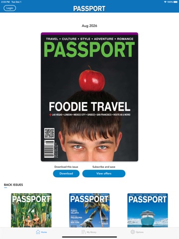 Passport Magazine iPad screenshot