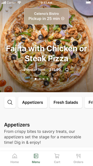 Celeno’s Bistro app screenshot 2