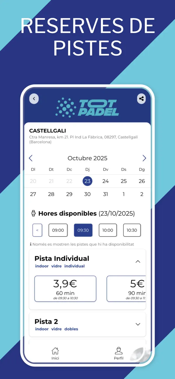 Screenshot #2 pour Tot Padel Castellgalí