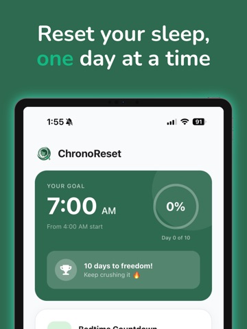 Sleep Cycle Fix - ChronoReset iPad screenshot