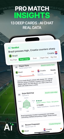 TactiQ: Football Scores & AI iPhone screenshot