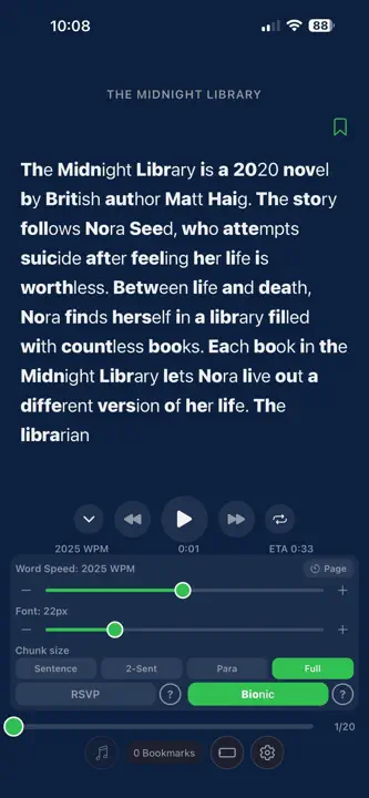 Speed Learning App screenshot 2