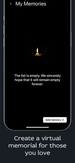 Virtual memorials - Sorrow Screenshot 3 of 3