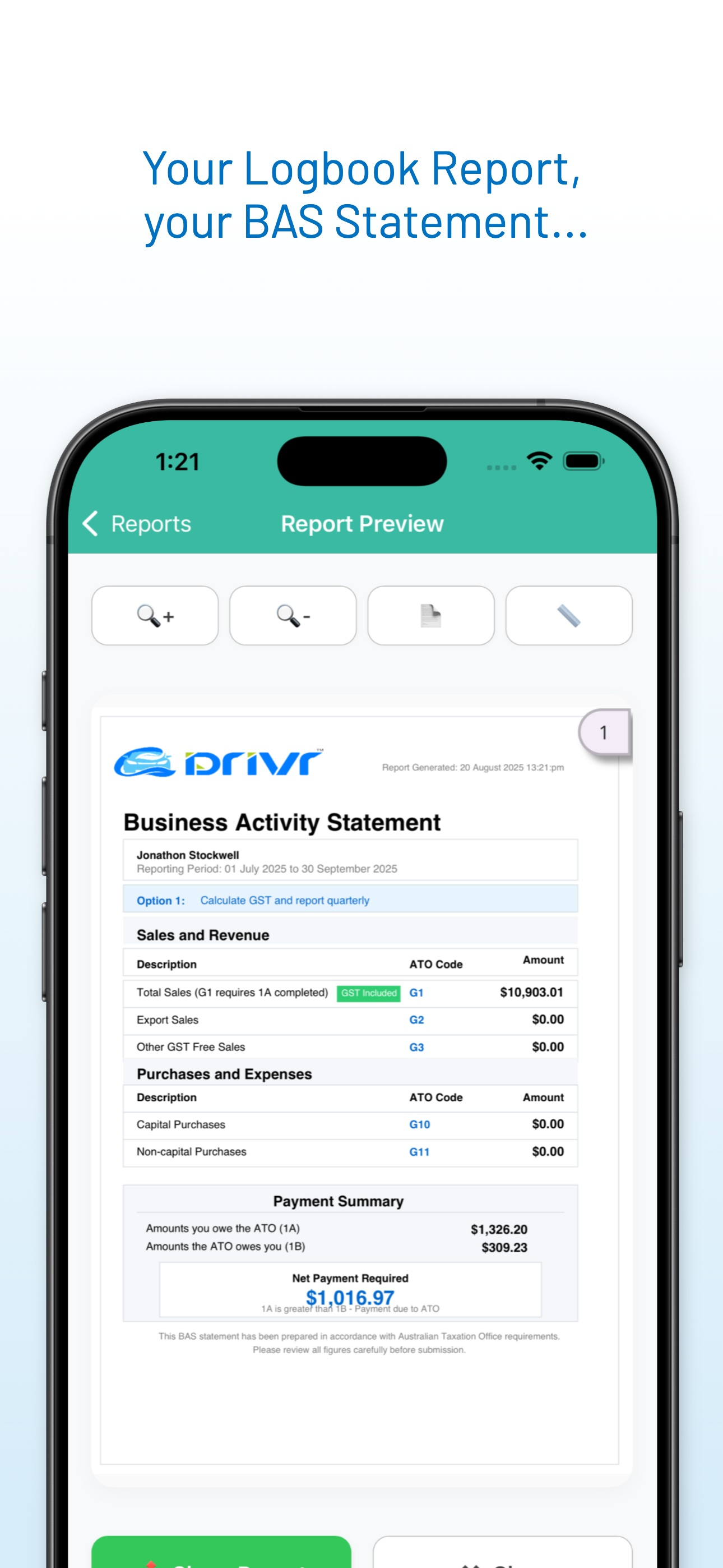 DRIVR: Rideshare Tax Logbook