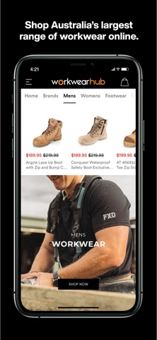 WorkwearHub iPhone screenshot