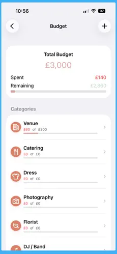 PlanMyWedding Screenshot 2