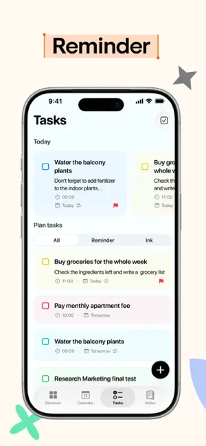 Ink: Lockscreen Calendar, Note iPhone screenshot 3