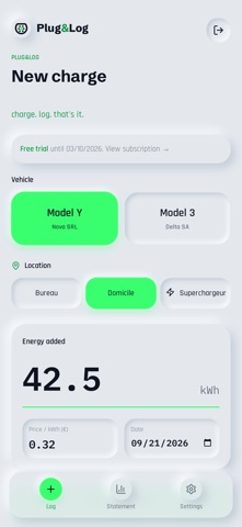 Screenshot 1 di PlugLog