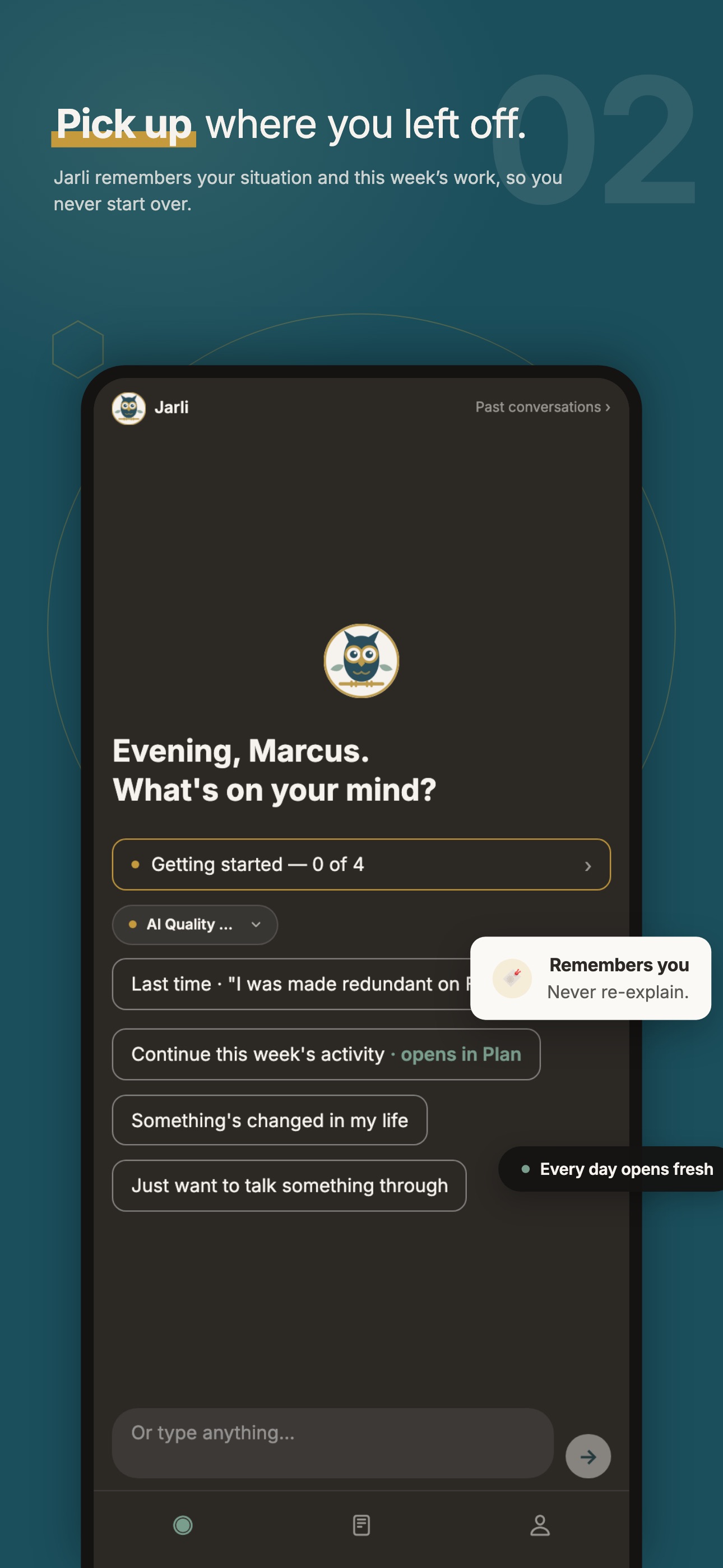 Screenshot 1 of Jarli: Career Change Plans