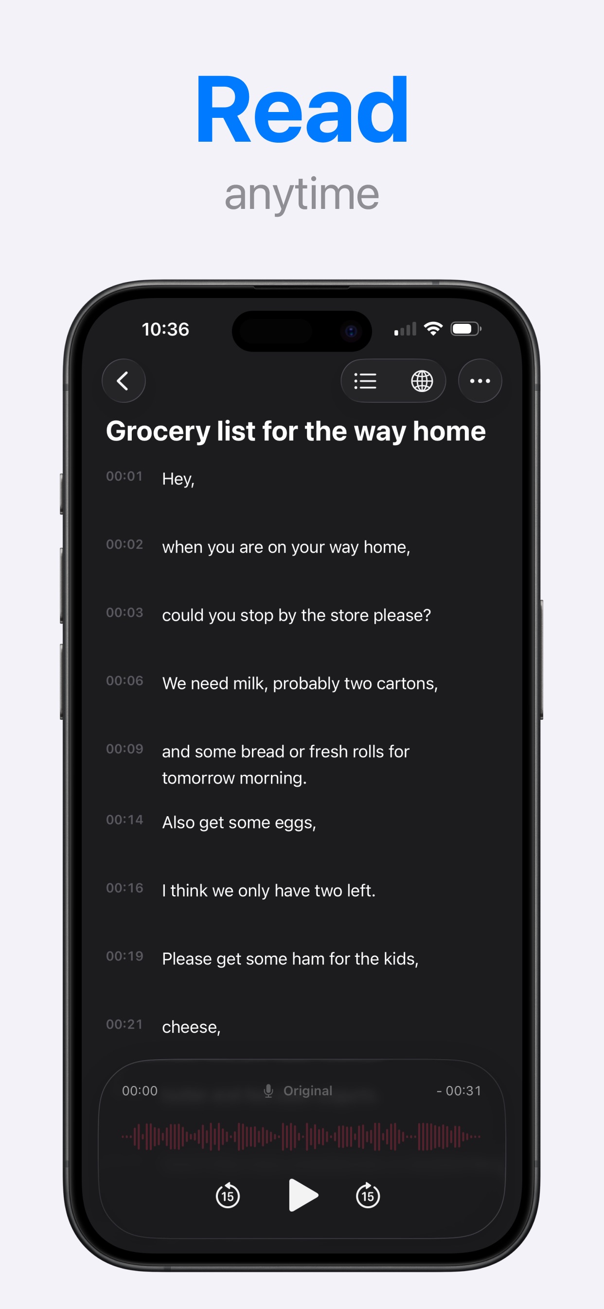 Screenshot 2 of AI Transcribe