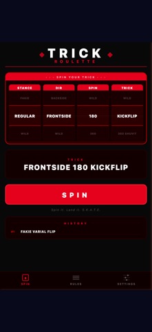 Trick Roulette screenshot