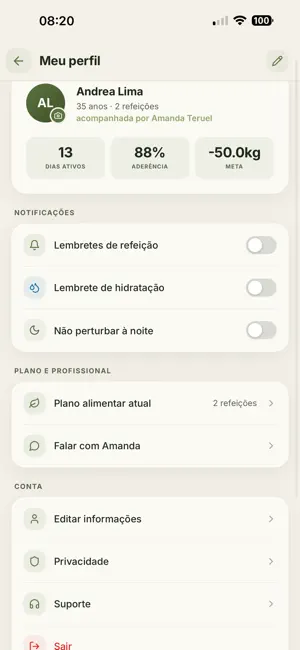 Amanda Teruel Nutricionista screenshot 4